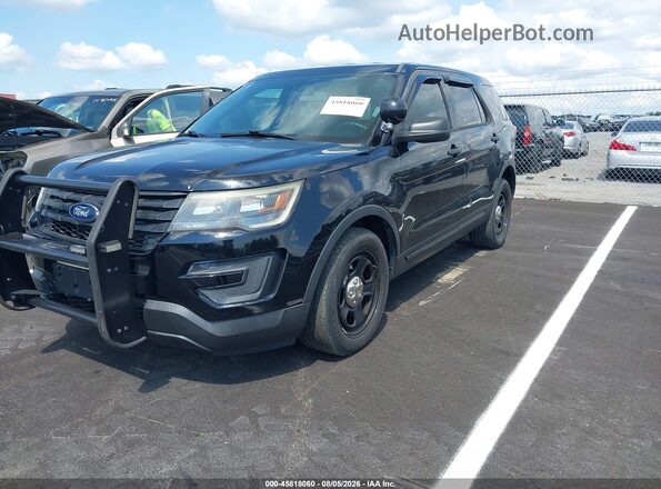 1FM5K8AR0HGD22597 2017 FORD UTILITY POLICE INTERCEPTOR Black Widok z przodu
