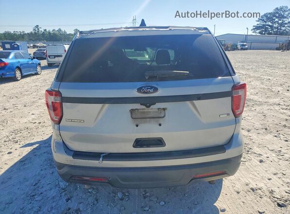 1FM5K8AR0JGC18441 2018 FORD EXPLORER Silver Rear view