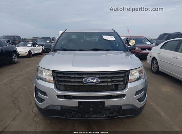 1FM5K8AR0JGC19315 2018 FORD POLICE INTERCEPTOR Silver Vista del cuadro de instrumentos