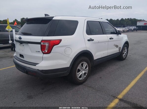 1FM5K8AR0JGC76789 2018 FORD POLICE INTERCEPTOR White Tył prawy