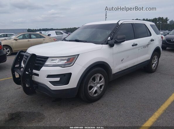 1FM5K8AR0JGC76789 2018 FORD POLICE INTERCEPTOR White Przód lewy