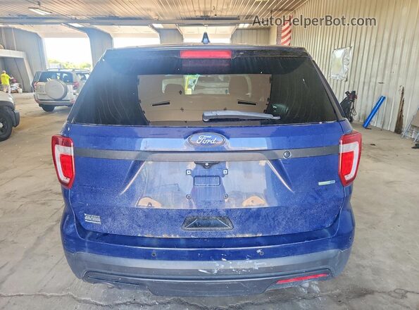 1FM5K8AR1GGA19231 2016 FORD EXPLORER Blue Հետևի տեսք