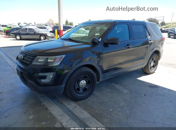 1FM5K8AR1JGC49567 2018 FORD POLICE INTERCEPTOR Black Передня ліва чверть