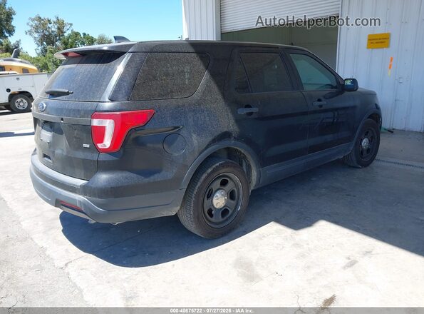 1FM5K8AR1JGC49567 2018 FORD POLICE INTERCEPTOR Black Задня права чверть