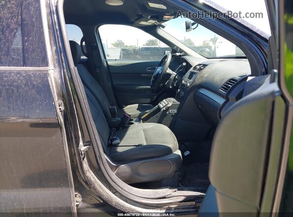 1FM5K8AR1JGC49567 2018 FORD POLICE INTERCEPTOR Black Вид салону спереду