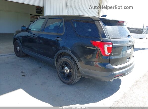 1FM5K8AR1JGC49570 2018 FORD POLICE INTERCEPTOR Black Задня ліва чверть