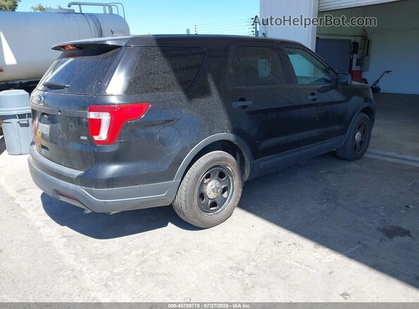 1FM5K8AR1JGC49570 2018 FORD POLICE INTERCEPTOR Black Задня права чверть