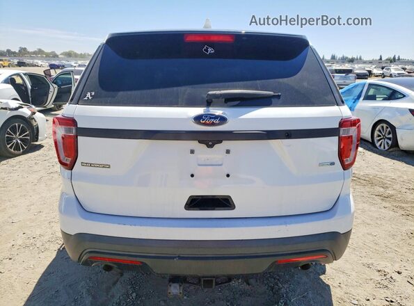 1FM5K8AR2GGA01479 2016 FORD EXPLORER White Widok z tyłu