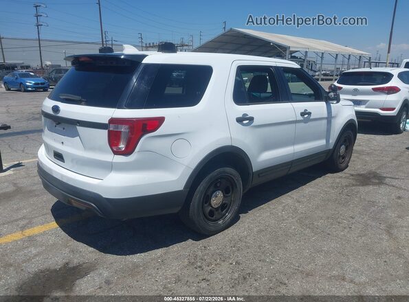 1FM5K8AR2HGA04691 2017 FORD UTILITY POLICE INTERCEPTOR White Trasero derecho