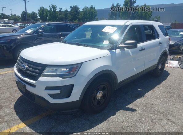 1FM5K8AR2HGA04691 2017 FORD UTILITY POLICE INTERCEPTOR White Vista tres cuartos delantera izquierda