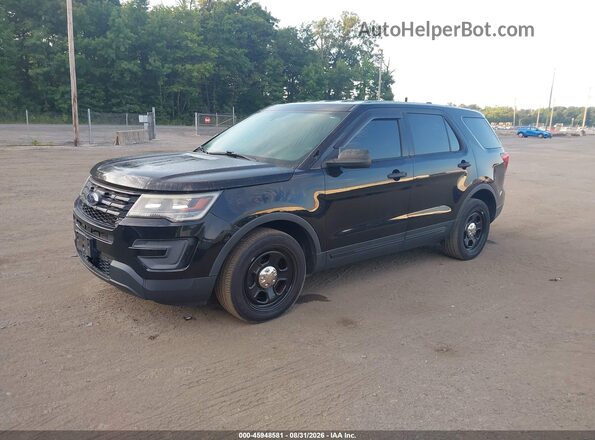 1FM5K8AR2HGD26232 2017 FORD UTILITY POLICE INTERCEPTOR Black Передня ліва чверть