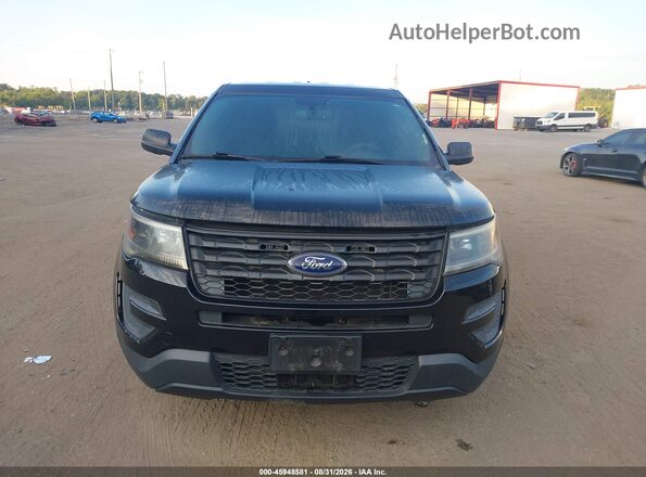 1FM5K8AR2HGD26232 2017 FORD UTILITY POLICE INTERCEPTOR Black Вид щитка приладів