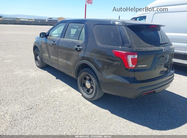1FM5K8AR2HGE14066 2017 FORD UTILITY POLICE INTERCEPTOR Black Rear left