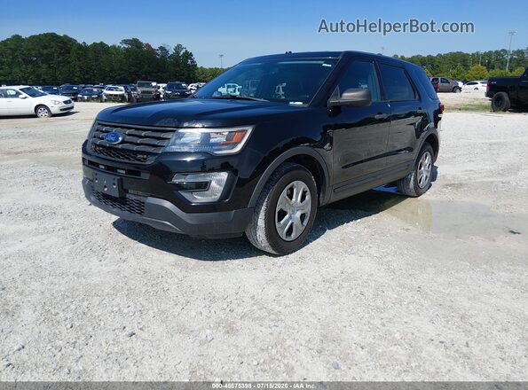 1FM5K8AR2JGC77314 2018 FORD POLICE INTERCEPTOR Black Vista tres cuartos delantera izquierda