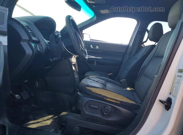 1FM5K8AR3GGA04455 2016 FORD EXPLORER White Widok wnętrza z przodu