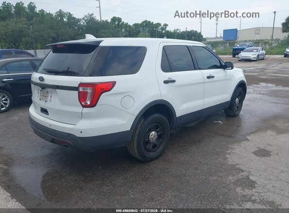 1FM5K8AR3GGA62792 2016 FORD POLICE INTERCEPTOR Белый Задняя правая четверть