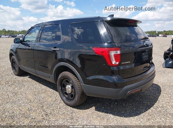 1FM5K8AR3GGC50471 2016 FORD UTILITY POLICE INTERCEPTOR Черный Задняя левая четверть