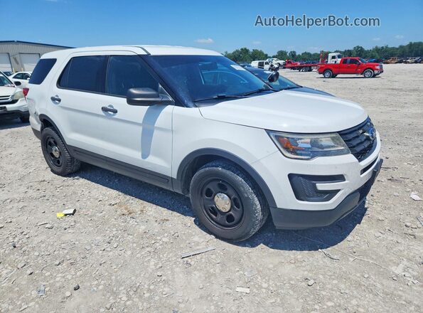 1FM5K8AR3HGD18673 2017 FORD EXPLORER Белый Передняя правая четверть