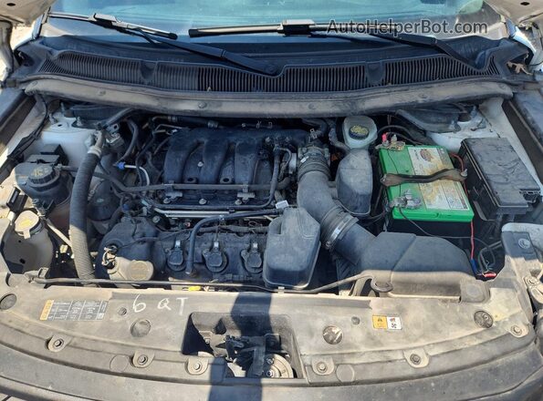 1FM5K8AR3HGD18673 2017 FORD EXPLORER Белый Вид задней части салона