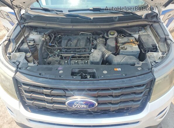 1FM5K8AR4HGA89632 2017 FORD EXPLORER White Вид підкапотного простору
