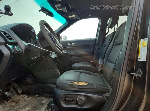 1FM5K8AR6GGC42199 2016 FORD EXPLORER Black Widok wnętrza z przodu