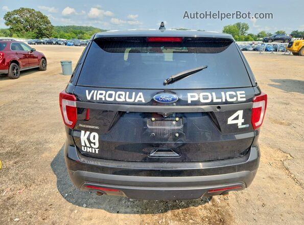 1FM5K8AR6GGC42199 2016 FORD EXPLORER Black Widok z tyłu