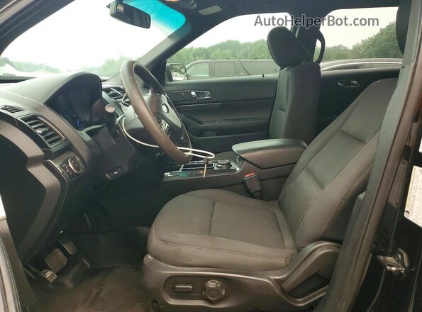 1FM5K8AR6GGC67975 2016 FORD EXPLORER Black Вид салону спереду