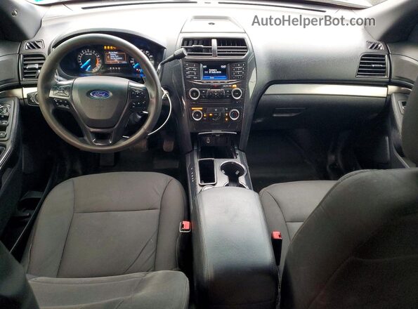 1FM5K8AR6GGC67975 2016 FORD EXPLORER Black Вид панелі приладів