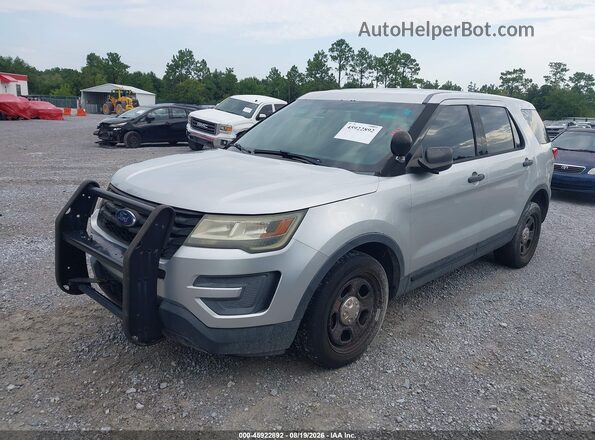 1FM5K8AR6GGC73162 2016 FORD UTILITY POLICE INTERCEPTOR Gray Front left