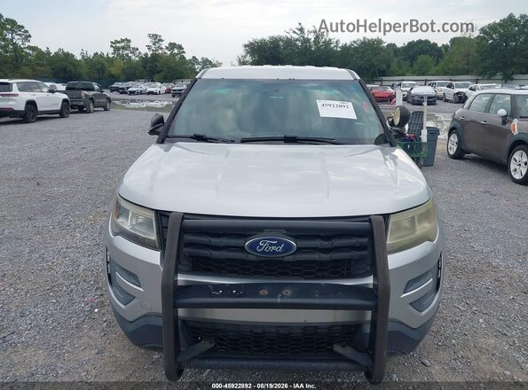 1FM5K8AR6GGC73162 2016 FORD UTILITY POLICE INTERCEPTOR Gray Front view