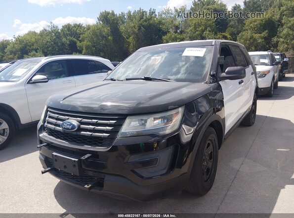 1FM5K8AR6HGA36463 2017 FORD UTILITY POLICE INTERCEPTOR Black Przód lewy