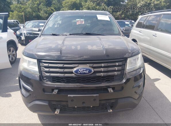 1FM5K8AR6HGA36463 2017 FORD UTILITY POLICE INTERCEPTOR Black Widok z przodu