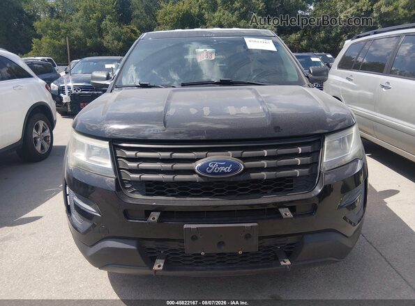 1FM5K8AR6HGA36463 2017 FORD UTILITY POLICE INTERCEPTOR Black Widok zestawu wskaźników