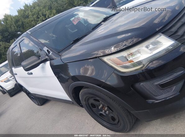 1FM5K8AR6HGA36463 2017 FORD UTILITY POLICE INTERCEPTOR Black Widok wnętrza z tyłu