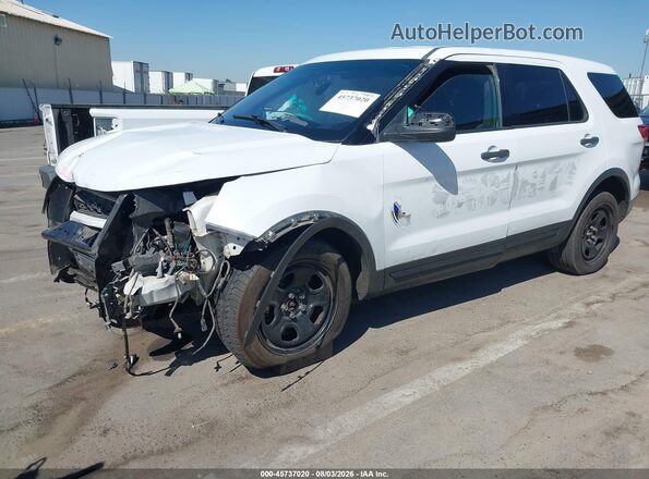 1FM5K8AR6HGE26012 2017 FORD UTILITY POLICE INTERCEPTOR White Przód lewy
