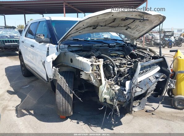1FM5K8AR6HGE26012 2017 FORD UTILITY POLICE INTERCEPTOR White Widok z przodu