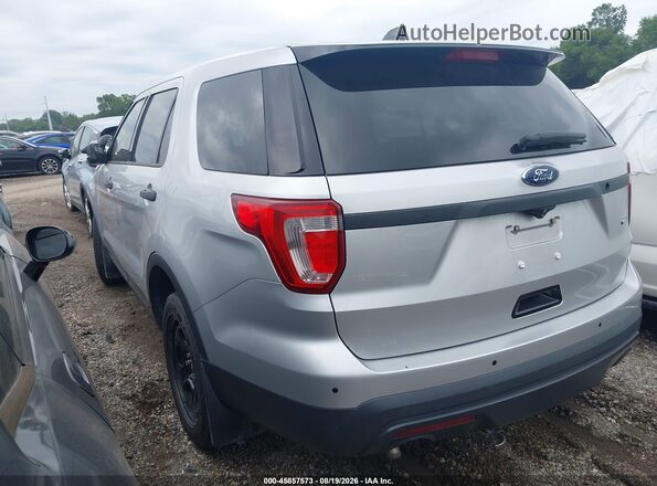 1FM5K8AR7GGC07476 2016 FORD UTILITY POLICE INTERCEPTOR Серебряный Задняя левая четверть