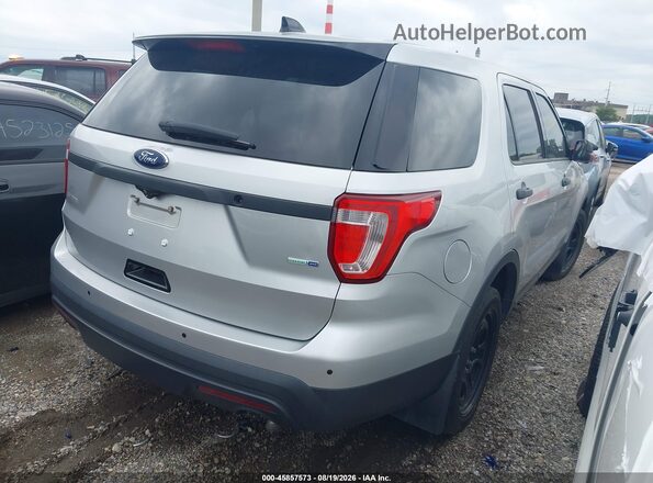1FM5K8AR7GGC07476 2016 FORD UTILITY POLICE INTERCEPTOR Серебряный Задняя правая четверть