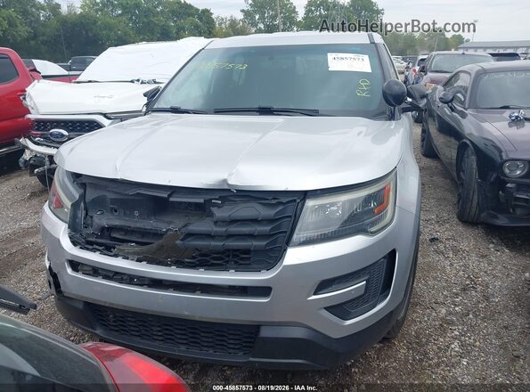 1FM5K8AR7GGC07476 2016 FORD UTILITY POLICE INTERCEPTOR Серебряный Вид щитка приборов