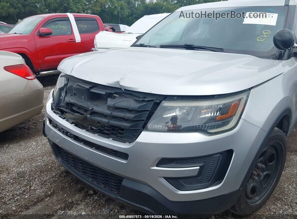 1FM5K8AR7GGC07476 2016 FORD UTILITY POLICE INTERCEPTOR Серебряный Вид спереди