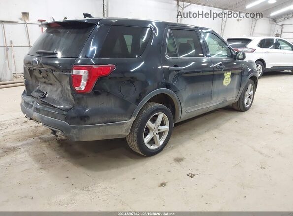 1FM5K8AR8GGA29142 2016 FORD UTILITY POLICE INTERCEPTOR Черный Задняя правая четверть
