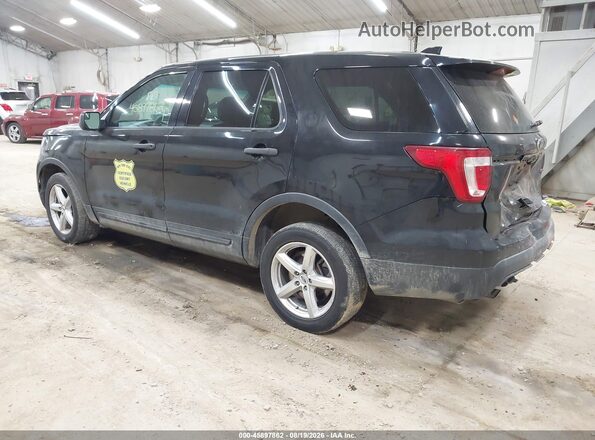 1FM5K8AR8GGA29142 2016 FORD UTILITY POLICE INTERCEPTOR Черный Задняя левая четверть