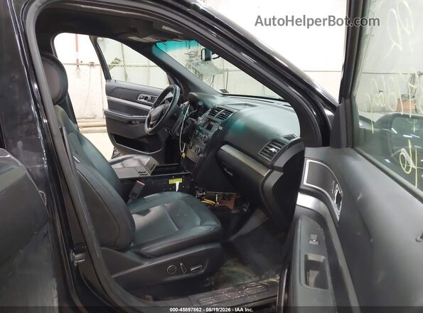 1FM5K8AR8GGA29142 2016 FORD UTILITY POLICE INTERCEPTOR Черный Вид салона спереди