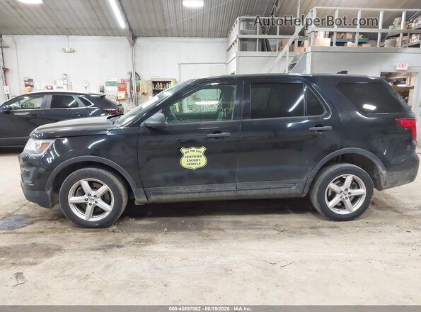 1FM5K8AR8GGA29142 2016 FORD UTILITY POLICE INTERCEPTOR Черный Панорамный вид салона 360°