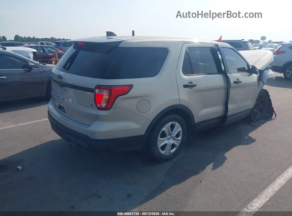 1FM5K8AR8GGC26036 2016 FORD UTILITY POLICE INTERCEPTOR Silver Tył prawy
