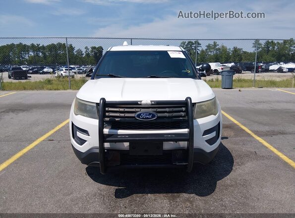 1FM5K8AR8GGD31305 2016 FORD UTILITY POLICE INTERCEPTOR White Widok zestawu wskaźników
