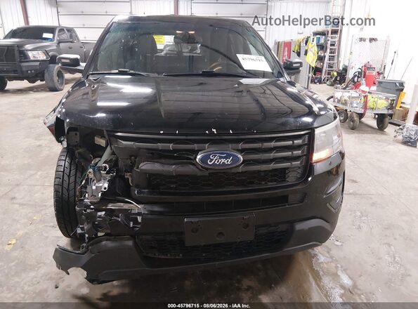 1FM5K8AR8HGD66847 2017 FORD UTILITY POLICE INTERCEPTOR Black Widok z przodu