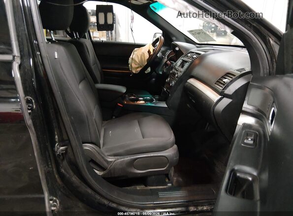 1FM5K8AR8HGD66847 2017 FORD UTILITY POLICE INTERCEPTOR Black Widok wnętrza z przodu