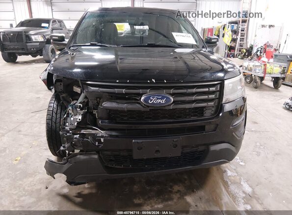 1FM5K8AR8HGD66847 2017 FORD UTILITY POLICE INTERCEPTOR Black Widok zestawu wskaźników