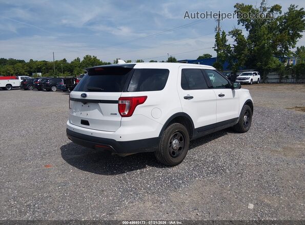 1FM5K8AR8HGE14041 2017 FORD UTILITY POLICE INTERCEPTOR Белый Задняя правая четверть
